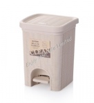 rattan pedal bin