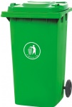 Plastic street dustbin