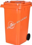 Plastic trash bin